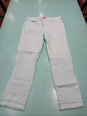 Lilly Pulitzer sky blue Jeans with fringe